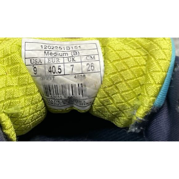 Brooks Ghost 9 Womens Size 9 Medium Running Shoes Gray Blue Lime Athletic - Picture 8 of 8